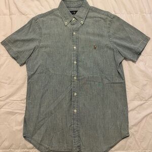 Denim-style Ralph Lauren short sleeve button-up